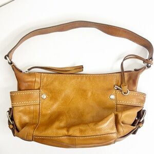 Fossil Tan Leather Handbag